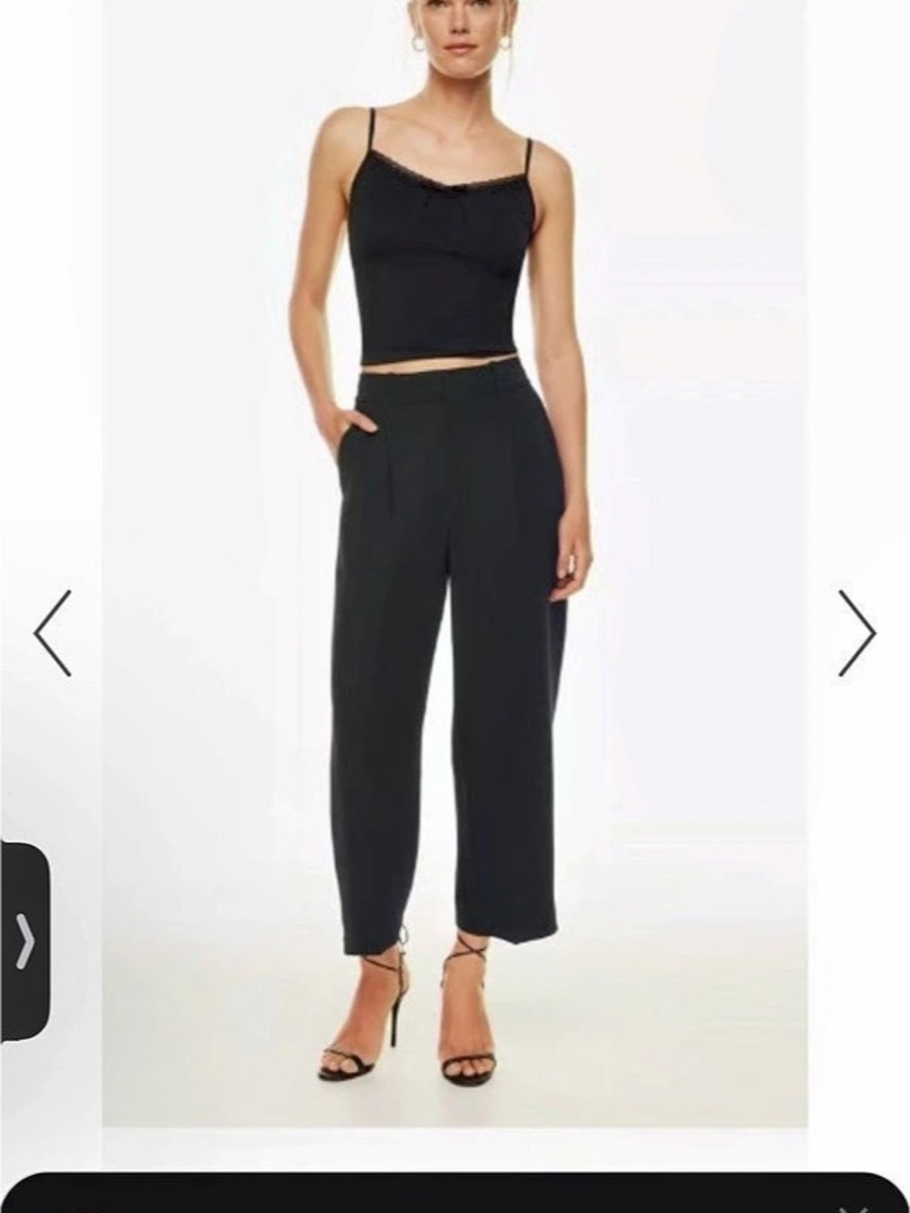 Aritzia Wilfred  Effortless Pant Straight Leg Pants in Black Size 10 NWT